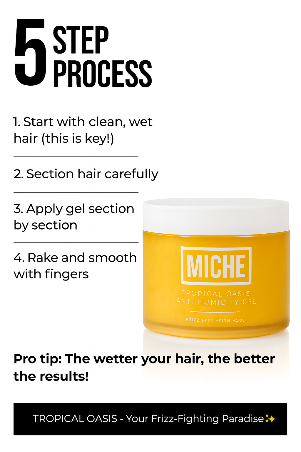 Tropical Oasis Anti-Humidity Firm Hold Hair Gel